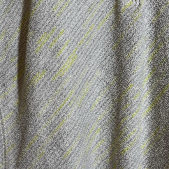 Columbia Women's Off White Gray Yellow Stripe Fleece Pullover Shirt Top Size XL - Picture 2 of 6